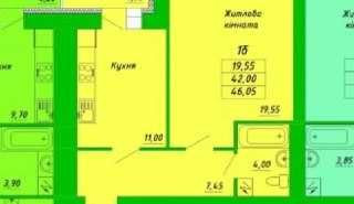 Продам или ипотека РЕАЛЬНУЮ 1-ком. кв. НОВОСТРОЙ с автономным отоплени Полтава - зображення 3