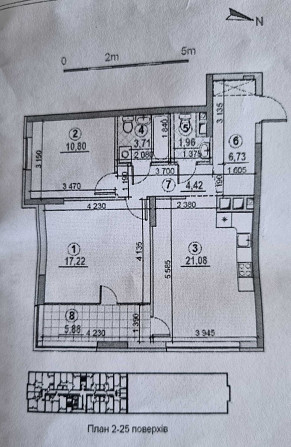 2 комнатная в Галактике Сверстюка 6 Д Киев - изображение 4