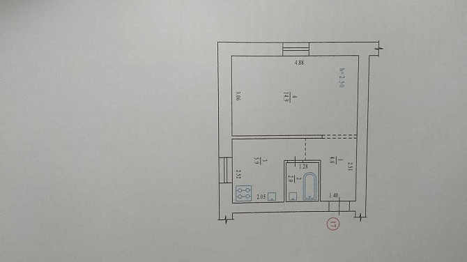 1 комнатная квартира 5/5 в районе ТРЦ Киев Полтава - зображення 6