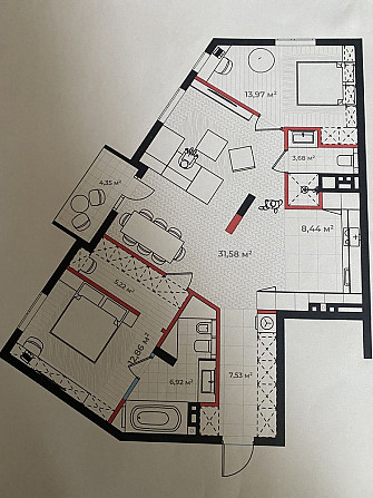 Продаж квартири, трикімнатна, Вулецька (Зелена), 93 м.кв, ліс, озеро Львів - зображення 2