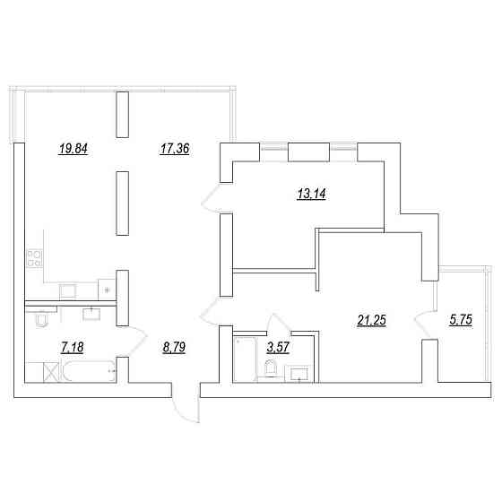 Світла, простора, сучасна 2-кімн. 94 кв.м., ЖК Desna Park, буд. зданий Зазим`я