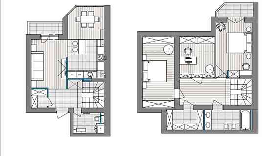 ЖК Desna Residence Придорожна 1 (Зазимʼя) простора дворівнева квартира Зазим`я