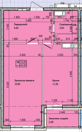 Квартира 44м2 в затишному місці з інфраструктурую поруч Хотів - зображення 1