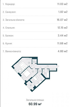 БЕЗ КОМІСІЇ! Продається 2-к квартира в сучасному ЖК бізнес класу Львов - изображение 8