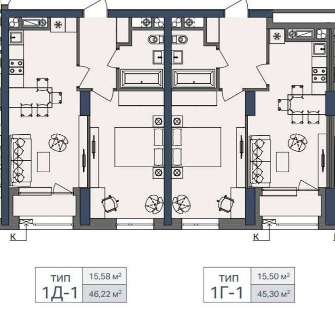 Крашща ціна! ЖК Метрополіс 1 кімнатна 46м ,3 поверх, будинок 3.1 Киев - изображение 3