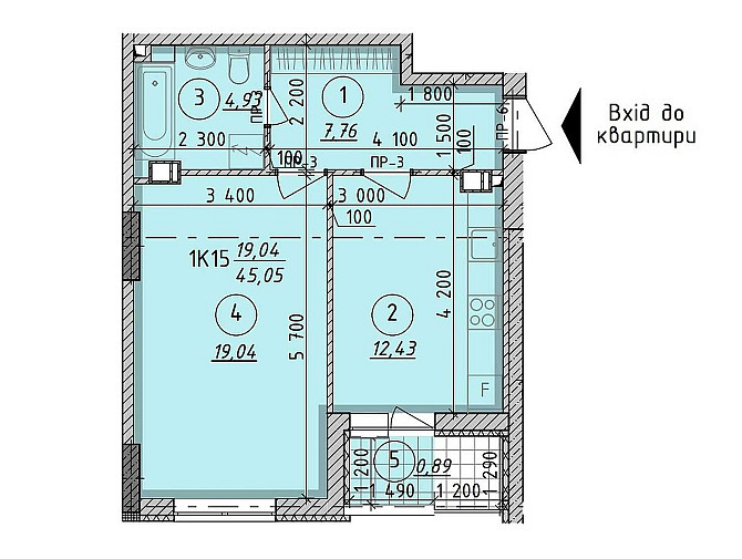 Продаж 1к кв-ри 45 m2 в ЖК Борисо-Глібський-2 у м. Вишгород. Без %. Вишгород - зображення 1