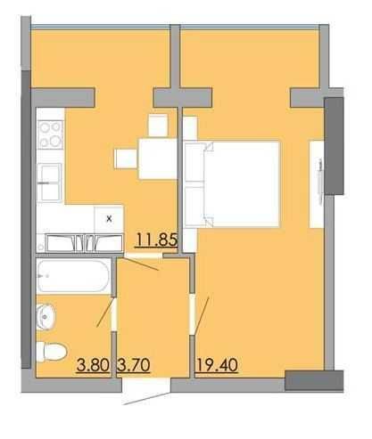 1-комнатная квартира от застройщика в ЖК Бульвар Акаций Одесса - изображение 6
