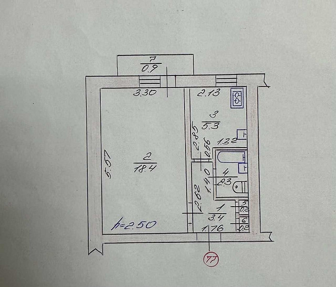 Продаж 1-но кімнатної квартири на вулиці Гімназійна (Черняховського) Луцьк - зображення 3