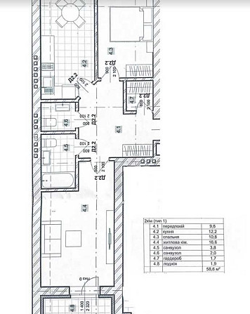 Продаж 2к квартири 59 кв. м на вул. Володимира Мономаха Солонка (Львівська обл.) - зображення 6