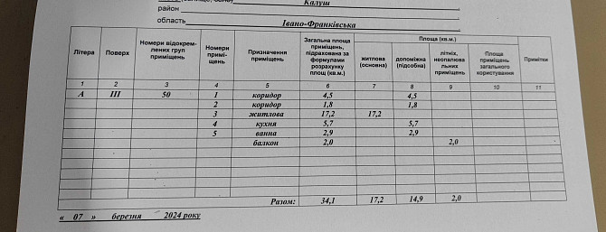 Квартира 1-кімнатна Калуш - изображение 2