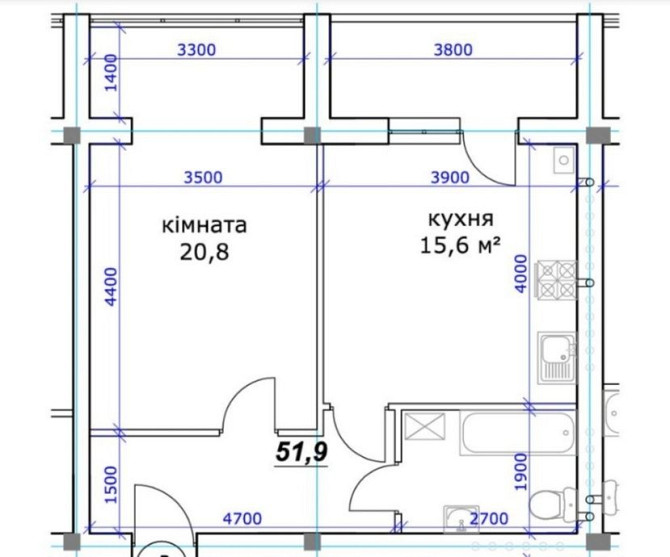 Під є Оселя, простора однокімна квартира, від власника. Ужгород - изображение 3