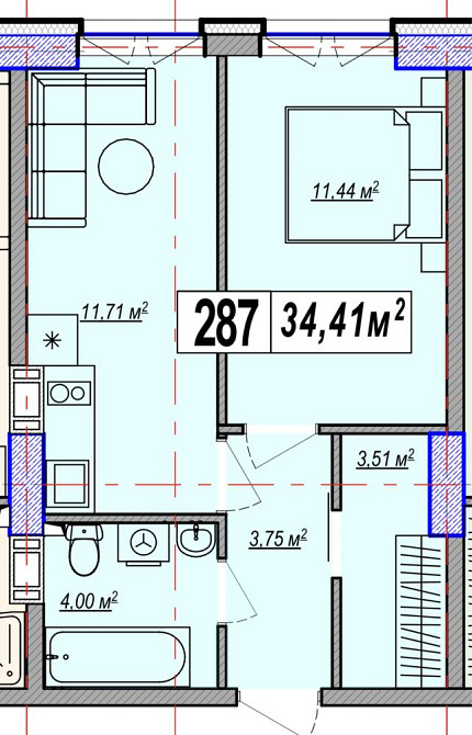 ЖК Парк Славы 1 к - 29 000 $ Київ - зображення 1