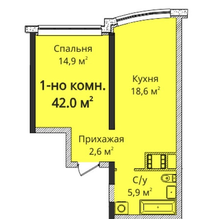 Продажа 1 комнатная квартира. ЖК 4 сезона Рядом Парк Победы Одеса - зображення 3