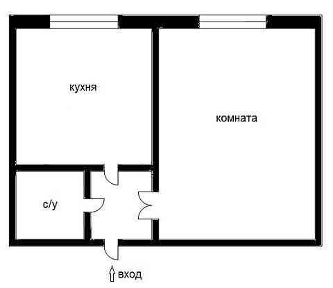 Однокомнатная квартира Доброполье