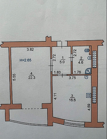 Продам 1 к квартиру с ремонтом в ЖК Монолит ! Черноморск - изображение 5