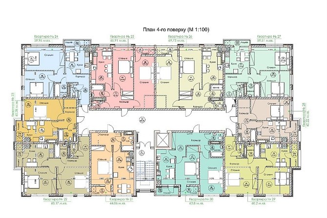 Продаж 2 кімнатної квартири 69 м.кв. новобуд у Дублянах. Дубляны (Самборский р-н) - изображение 2