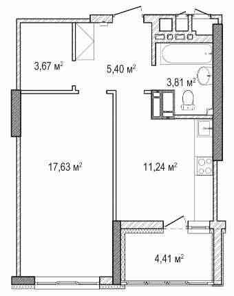 Продаж квартири, Крона Парк 2, 46м2, 8й будинок Бровари