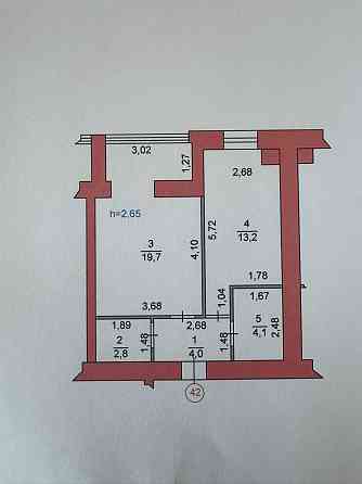 Продам 1 к.кв. ВЛАСНИК! 44 кв.м. 2/10. 39500$ Луцк