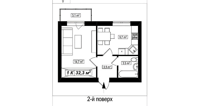 Продаж 1к квартири, ЖК "Амстердам",  Білогородка, метро Академмістечко Білогородка (Київська обл.) - зображення 2