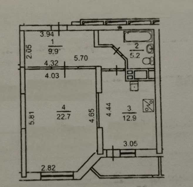 Продається  1 кімнатна квартира вул. Олени Пчілки, 5 Київ - зображення 6