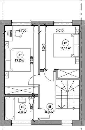 Квартира двухуровневая 80 м2 за 53000$  с балконом в центре Крюковщины Крюковщина