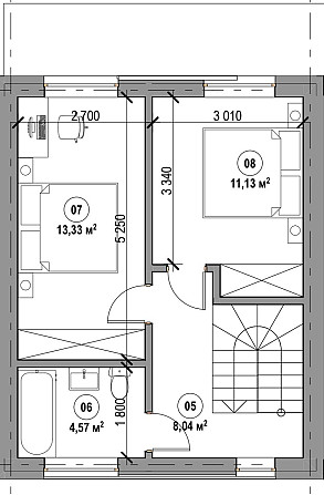 Квартира двухуровневая 80 м2 за 53000$  с балконом в центре Крюковщины Крюковщина - изображение 4