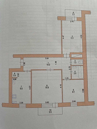 Продаж 3-кімнатної квартири з автономним опаленням і меблями Шостка - изображение 1