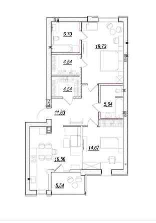 2к квартира ЖК Desna Park Residence(Десна парк), Зазим'я Зазим`я