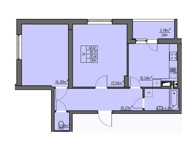Дом сдан ЖК Одесские традиции 2х ком.60,60м.кв.Хорошая цена. Одеса - зображення 6