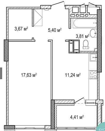 Квартира 1 к Krona Park II Бровары