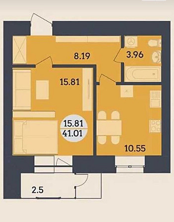 Продаж 1 к кв, на вул. Степового Фронту, 6 Полтава - изображение 2