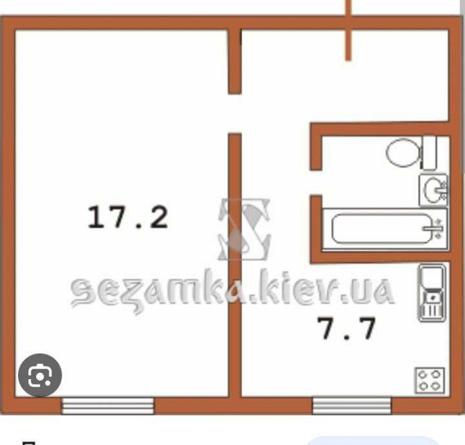 Однокомнатная квартира. на 40 кв. Мирноград - зображення 1