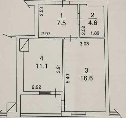 Продаж 1 кімнатної квартири 43.9м² Обухівський ключ (від власника) Обухів - зображення 2