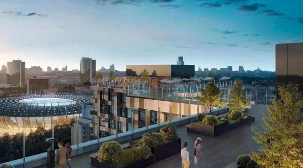 Центр. жк Tetris Hall - 2. Новая квартира с террасой. Бассейн на крыше Київ - зображення 6