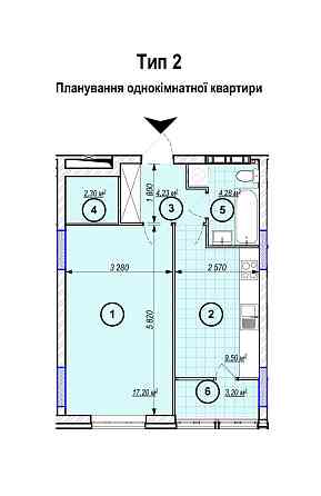 1-к.квартира в ЖК "Park Plaza" ст.м. Теремки (3 км) смт Чабани Чабани