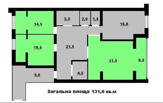 3кімн квартира.Меблі.Техніка.Паркінг Борисполь