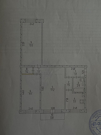 Квартира 3-х комнатная Литмаш Павлоград - зображення 1