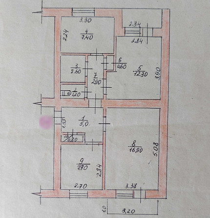 Продам 3-кімнатну квартиру, 59м2, м.Зміїв (мікрорайон) Змиев - изображение 1