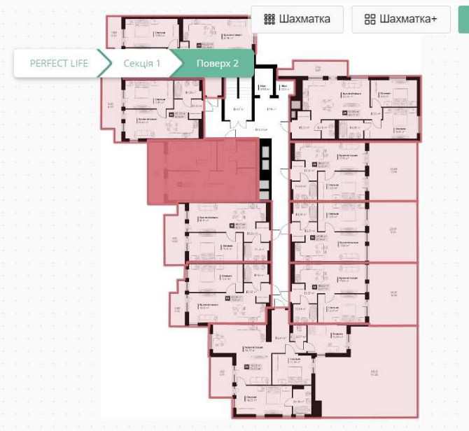 1к квартиру 1скец.2пов. perfect-life ПерфектЛайф 49м2, 1600$/м2 Винники - изображение 4