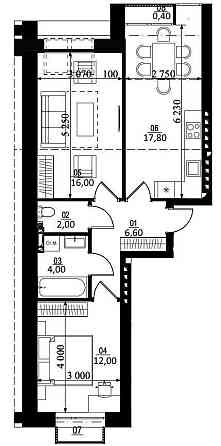 Продаж 2-кімнатної квартири в ЖК City Lake Белогородка (Киевская обл.)