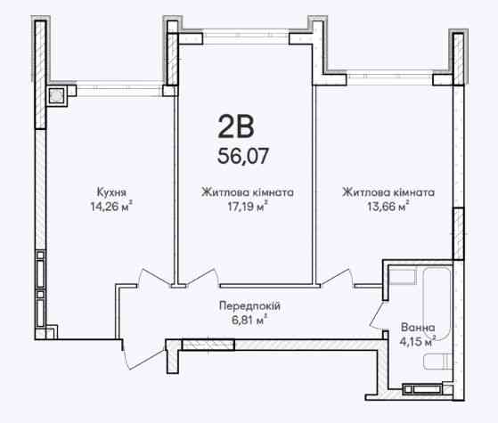 Приклад затишної та просторої квартири у ЖК Синергія Сіті Ірпінь