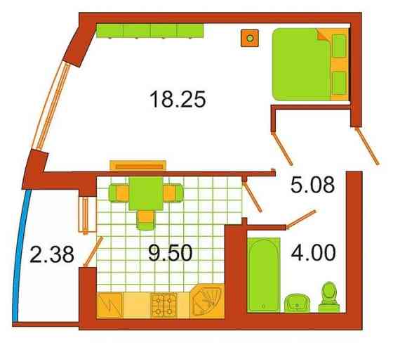 ПРодаж! 1кім в ЦЕНтральном парке, оформлення 2% Ирпень