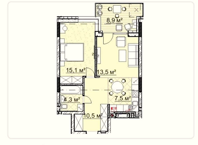 Продам 1-кім.квартиру в ЖК"CENTRAL PARK" Біла Церква - зображення 4