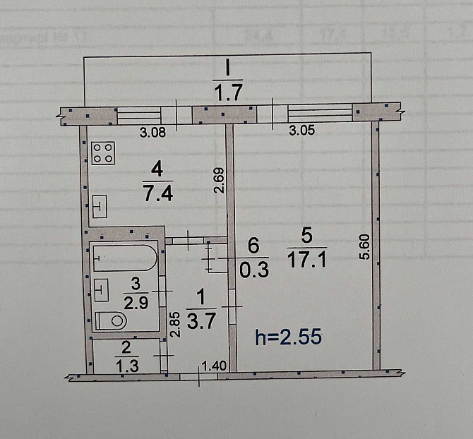 Продам 1 комн квартиру Павлоград - зображення 2