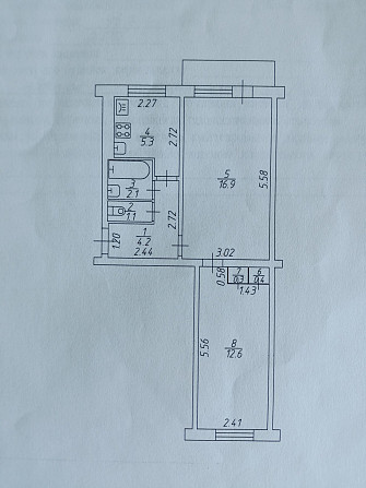 2х к.кв.р-н Варус1 продаж Кам`янське (Нікопольський р-н) - зображення 7