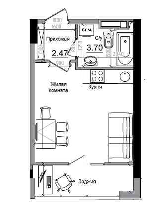 СРОЧНАЯ ПРОДАЖА Студия 29 кв.м за 21,5 тыс. у.е. ЖК ARTVILLE  Артвиль Авангард