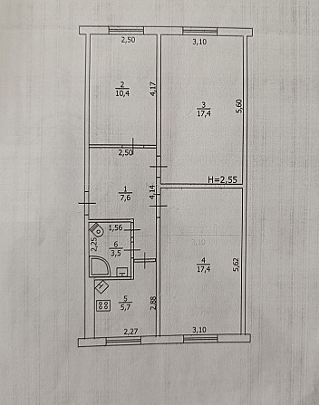 Продаж 3 кімнатної квартири, центр, Чугуїв угуїв Чугуев - изображение 3