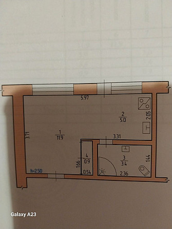 Квартира-студія площею 22,4 м2 Сребное (Ровенская обл.) - изображение 5
