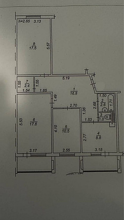 Продам 3ьохкімнатну квартиру. М. Вишневе. Центральна сторона Вишневе - зображення 1