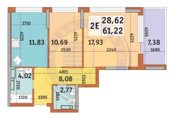 2к-61м2 буд-4 метро Позняки 15 хв Урлівський -1 ЖК Урловский 1 Киев - изображение 5